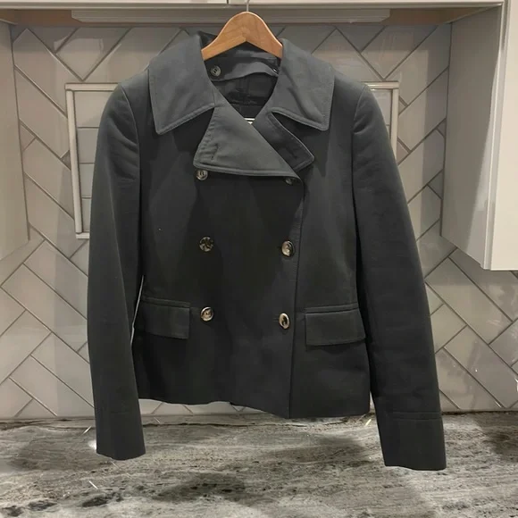 Calvin Klein charcoal pea coat with removable liner